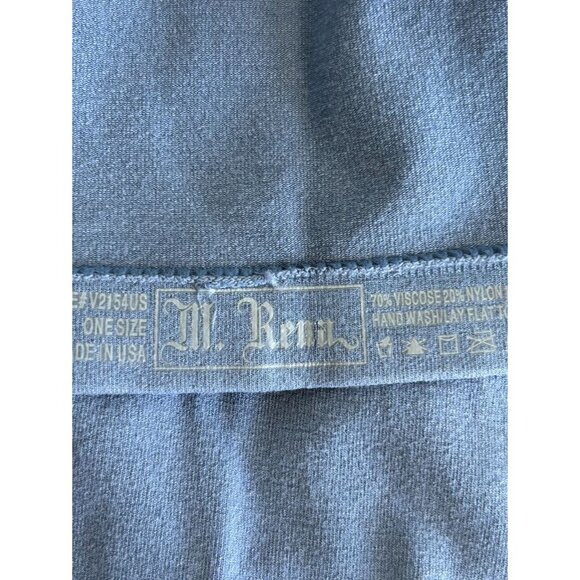 M. Rena Double Scoop Neck Tank Dress in Blue/Gray - One Size - Picture 4 of 5